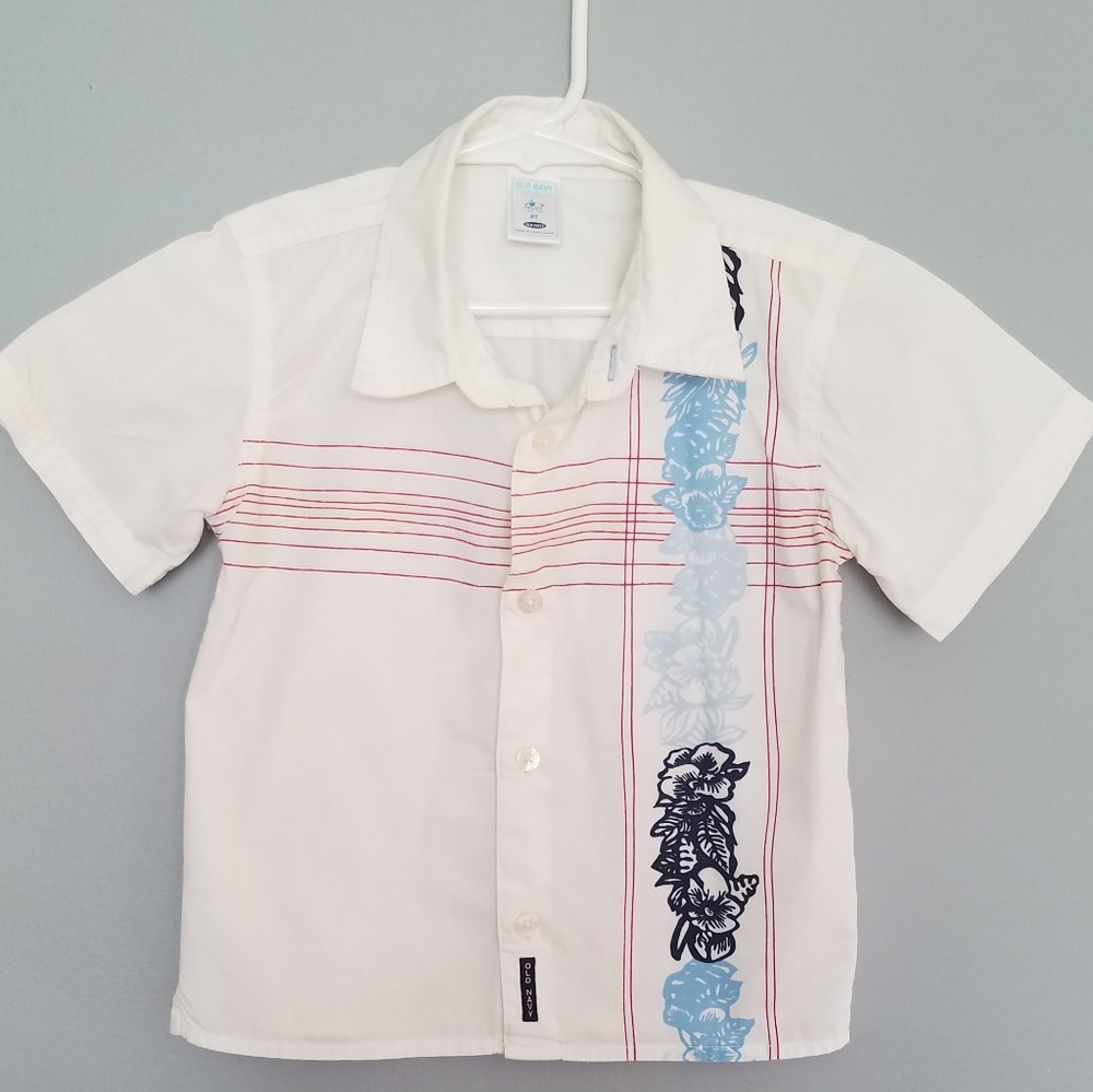 Old Navy button down tropical detail shirt